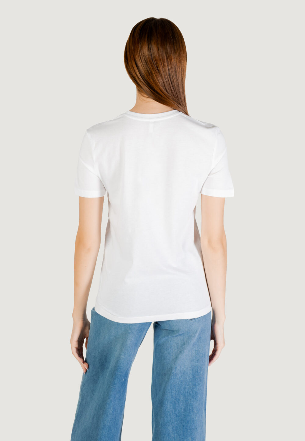 T-shirt Only ONLBARIA REG S/S TOP BOX JRS Bianco - Foto 4