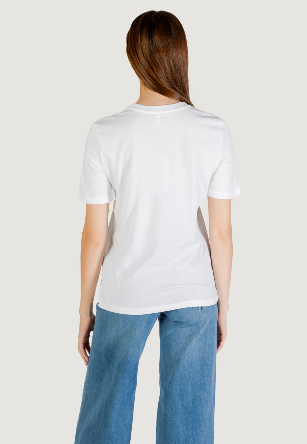 T-shirt Only Onlcheri Life S/S O-Neck Chain Top Jrs Bianco - Foto 4
