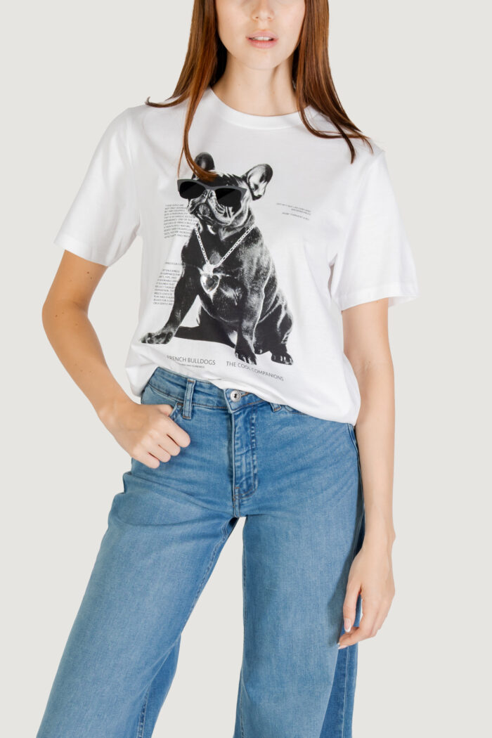 T-shirt Only Onldonna Life S/S Cool Top Box Jrs Bianco – 15349963