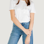 T-shirt Only ONLELIS S/S DETAIL POCKET TEE CS JRS Bianco - Foto 1