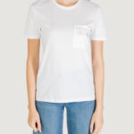 T-shirt Only ONLELIS S/S DETAIL POCKET TEE CS JRS Bianco - Foto 5