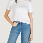 T-shirt Only ONLFILIA S/S DETAIL TEE CS JRS Bianco - Foto 1