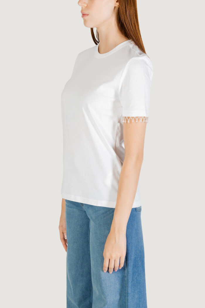 T-shirt Only ONLFILIA S/S DETAIL TEE CS JRS Bianco – 15362471