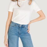 T-shirt Only ONLFLORAS S/S DETAIL TEE CS JRS Bianco - Foto 1