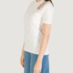 T-shirt Only ONLFLORAS S/S DETAIL TEE CS JRS Bianco - Foto 2