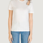 T-shirt Only ONLFLORAS S/S DETAIL TEE CS JRS Bianco - Foto 5