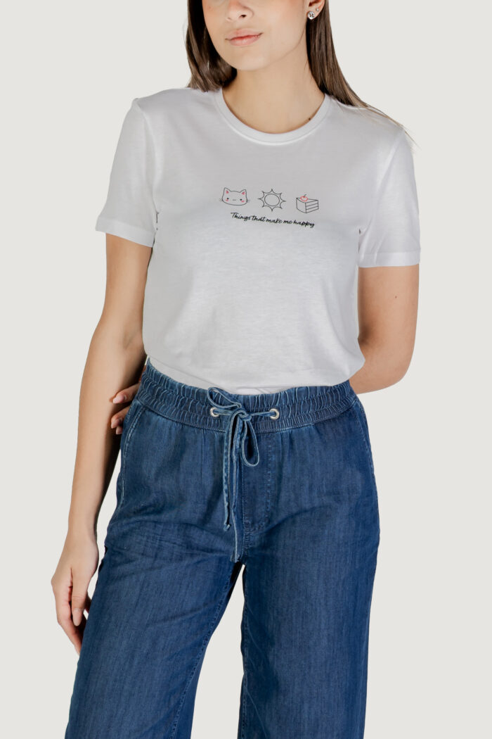 T-shirt Only Onlhenny Life Reg S/S Top Box Jrs Bianco ice – 15327666