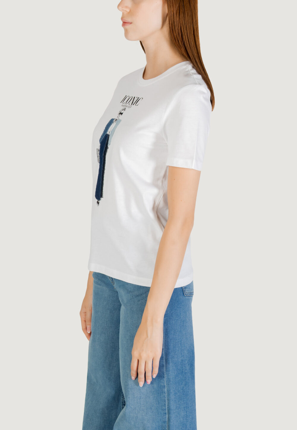 T-shirt Only Onlemma Life Reg S/S Lady Top Box Jrs Denim - Foto 2