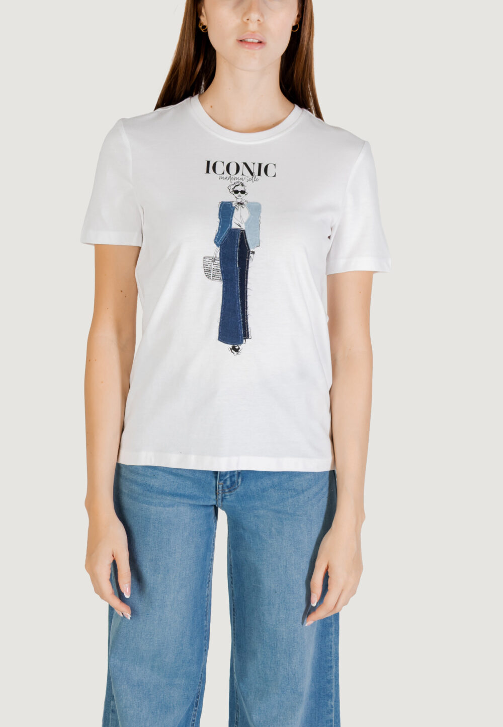 T-shirt Only Onlemma Life Reg S/S Lady Top Box Jrs Denim - Foto 5
