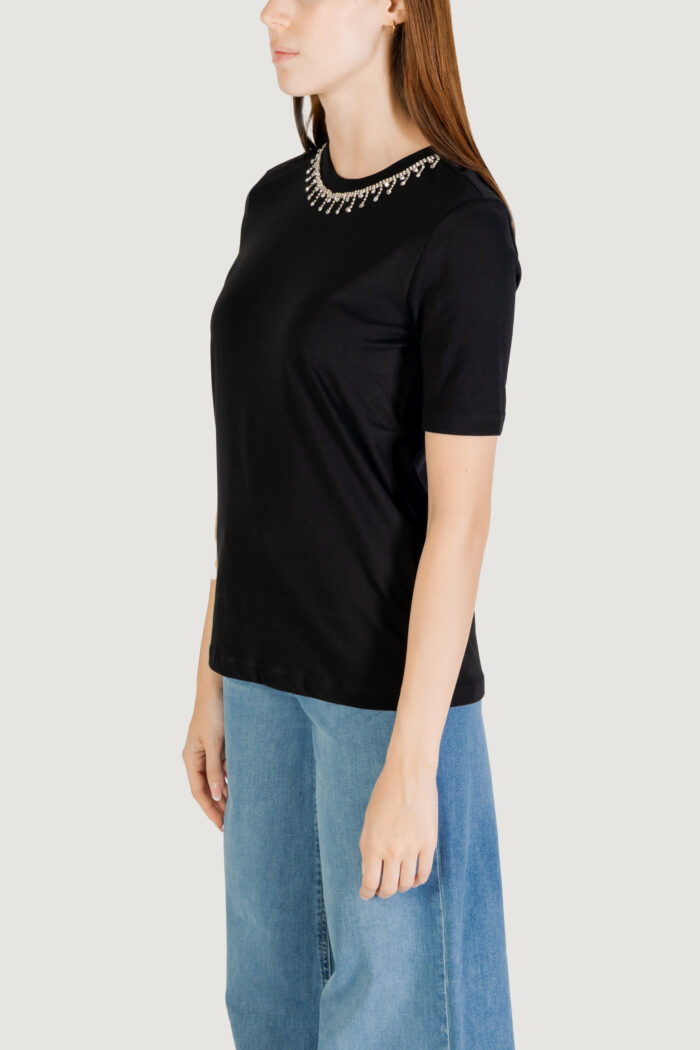 T-shirt Only Onlcheri Life S/S O-Neck Chain Top Jrs Nero – 15350116