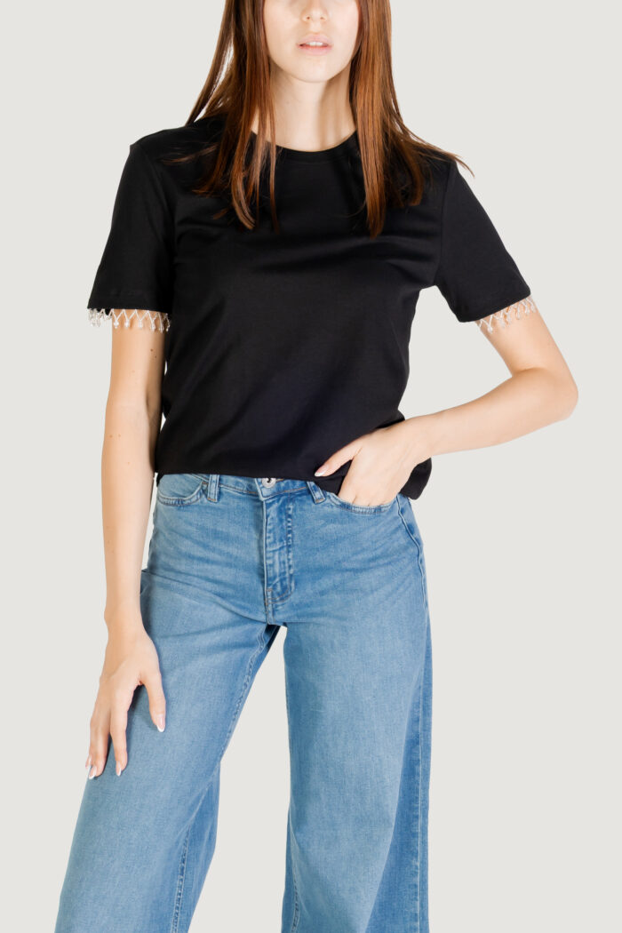 T-shirt Only ONLFILIA S/S DETAIL TEE CS JRS Nero – 15362471
