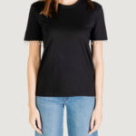 T-shirt Only ONLFILIA S/S DETAIL TEE CS JRS Nero - Foto 5