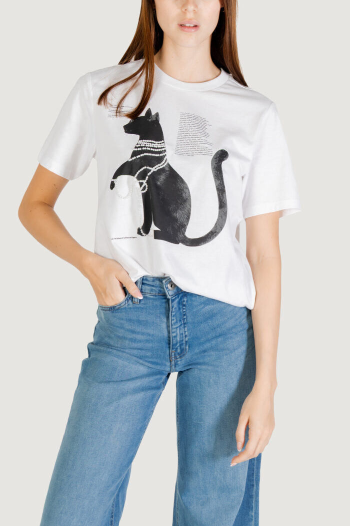 T-shirt Only Onldonna Life S/S Cool Top Box Jrs Panna – 15349963
