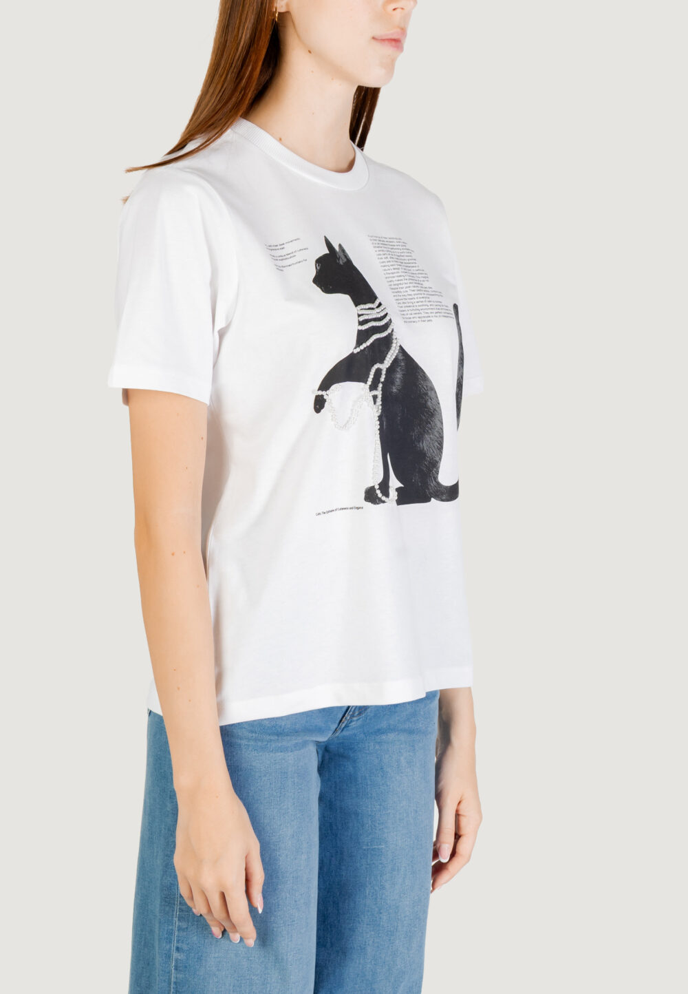 T-shirt Only Onldonna Life S/S Cool Top Box Jrs Panna - Foto 3