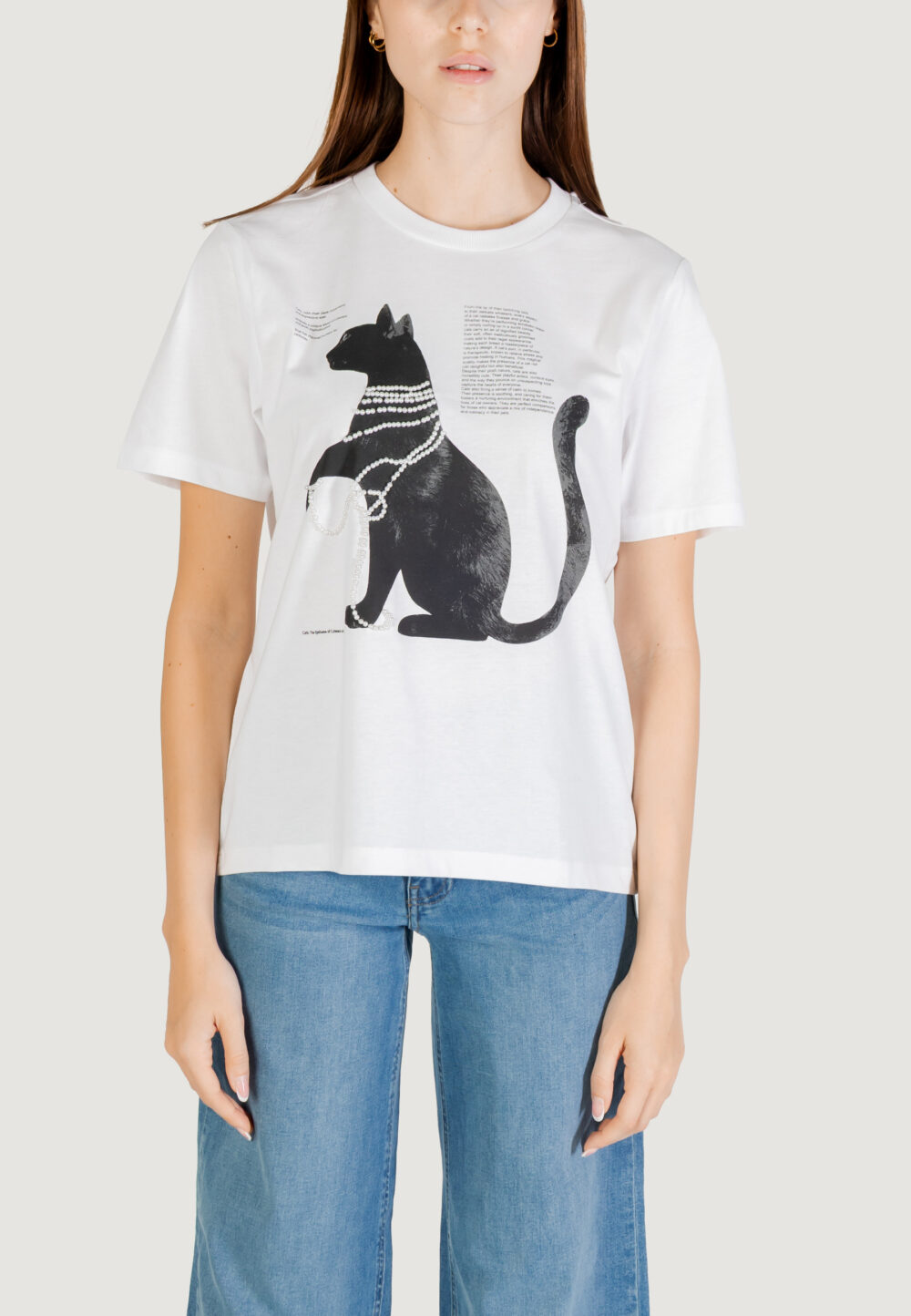 T-shirt Only Onldonna Life S/S Cool Top Box Jrs Panna - Foto 5