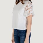 T-shirt Vero Moda Vmpanna 2/4 Top Jrs Bianco - Foto 2