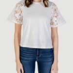 T-shirt Vero Moda Vmpanna 2/4 Top Jrs Bianco - Foto 5