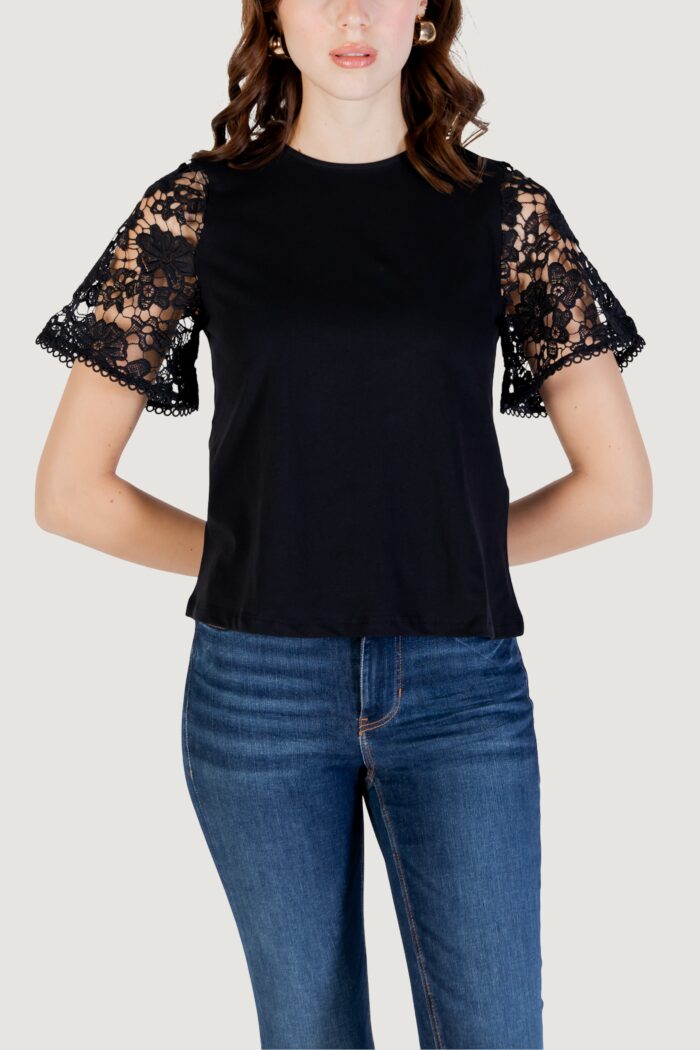 T-shirt Vero Moda Vmpanna 2/4 Top Jrs Nero – 10329679