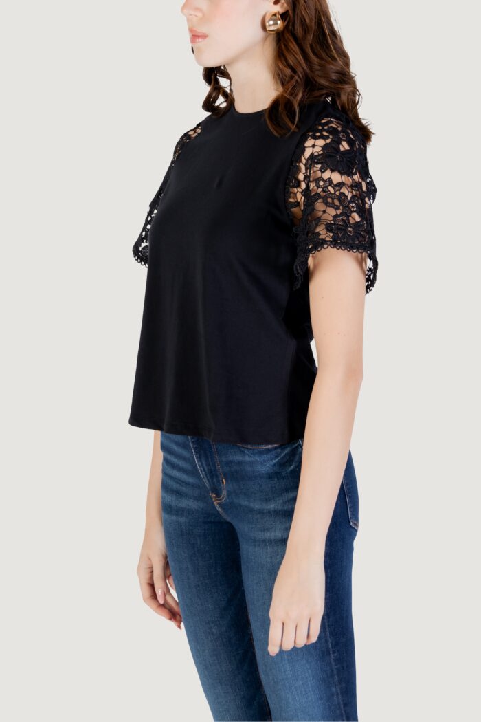 T-shirt Vero Moda Vmpanna 2/4 Top Jrs Nero – 10329679