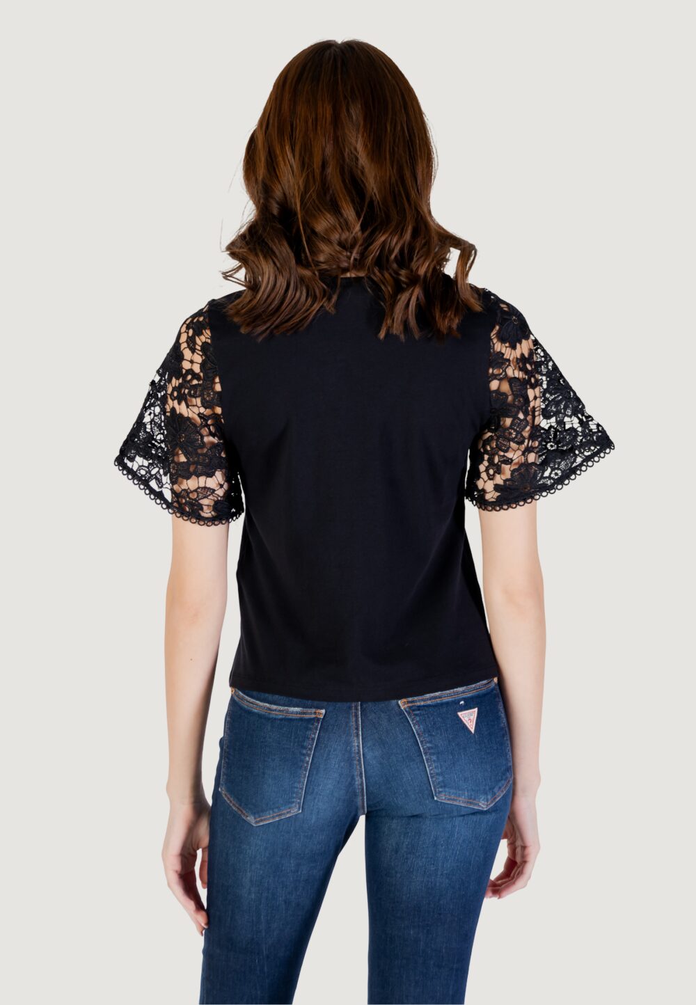 T-shirt Vero Moda Vmpanna 2/4 Top Jrs Nero - Foto 4
