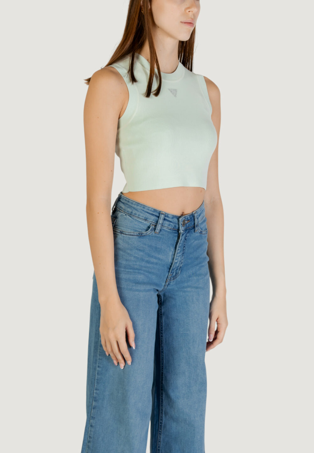 Top Guess ALEXIA TANK TOP Menta - Foto 4