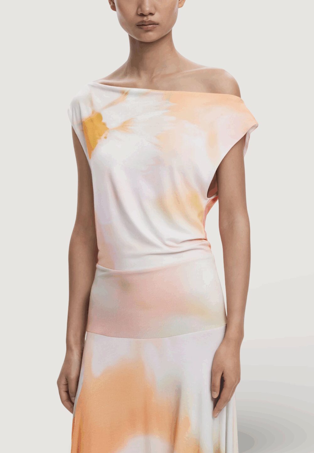 Vestito lungo Desigual REPRIS VEST ECLIPSE Arancione - Foto 2