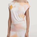 Vestito lungo Desigual REPRIS VEST ECLIPSE Arancione - Foto 2