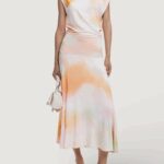 Vestito lungo Desigual REPRIS VEST ECLIPSE Arancione - Foto 1