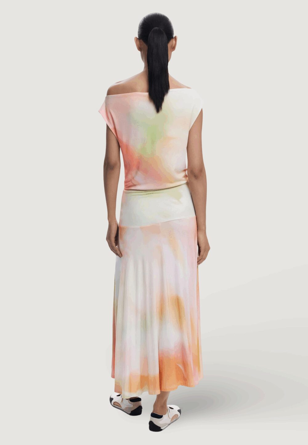 Vestito lungo Desigual REPRIS VEST ECLIPSE Arancione - Foto 4