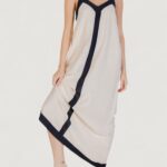 Vestito lungo Vero Moda Vmdenise Singlet Ankle Wvn Btq Ga Beige - Foto 1