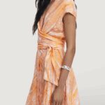 Vestito midi Desigual VEST TYEDYE NARANJA Arancione - Foto 3