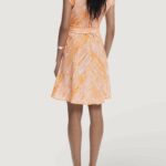 Vestito midi Desigual VEST TYEDYE NARANJA Arancione - Foto 4