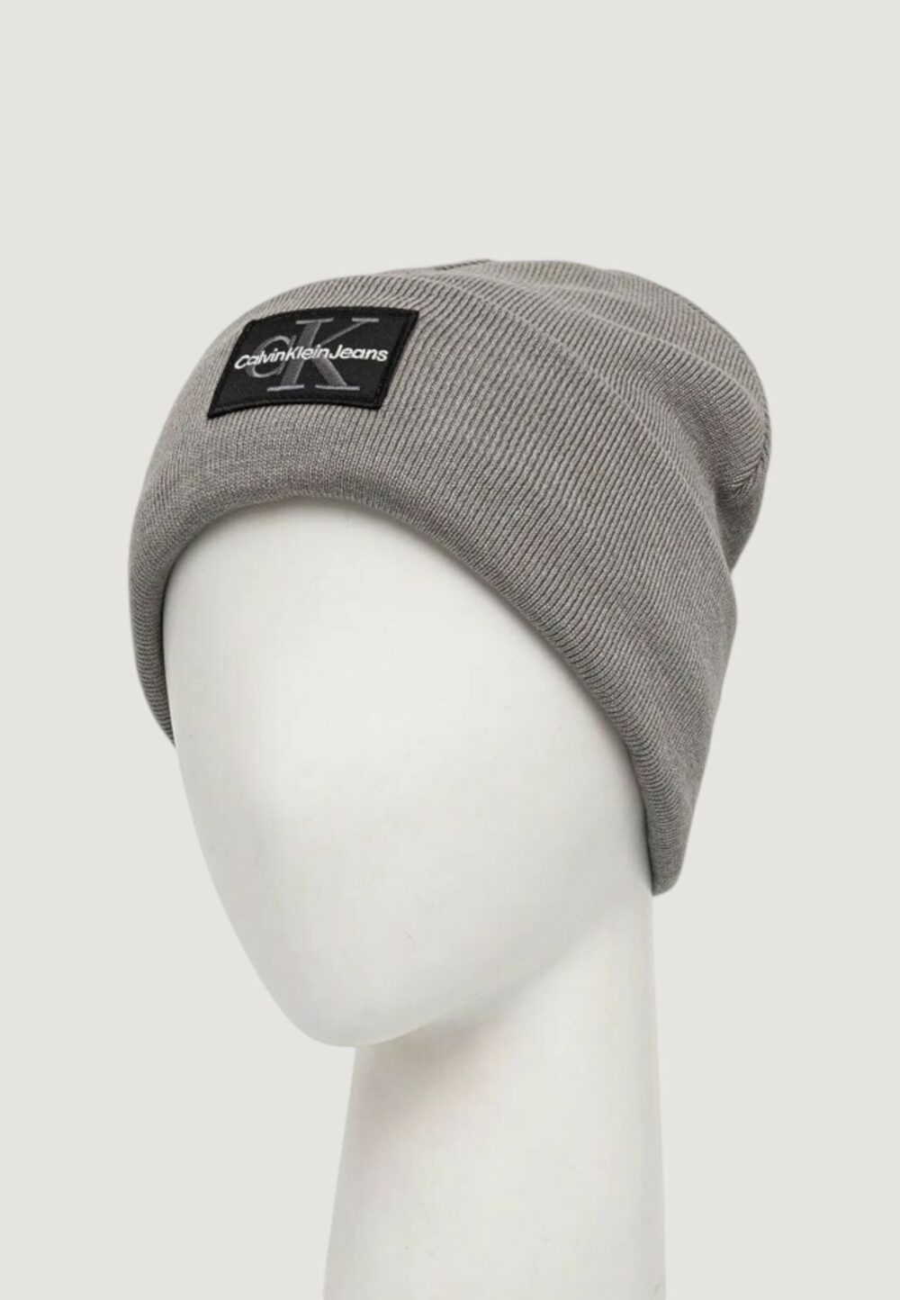 Berretto Calvin Klein Jeans MONO LOGO PATCH BEANIE WARM Grigio - Foto 4