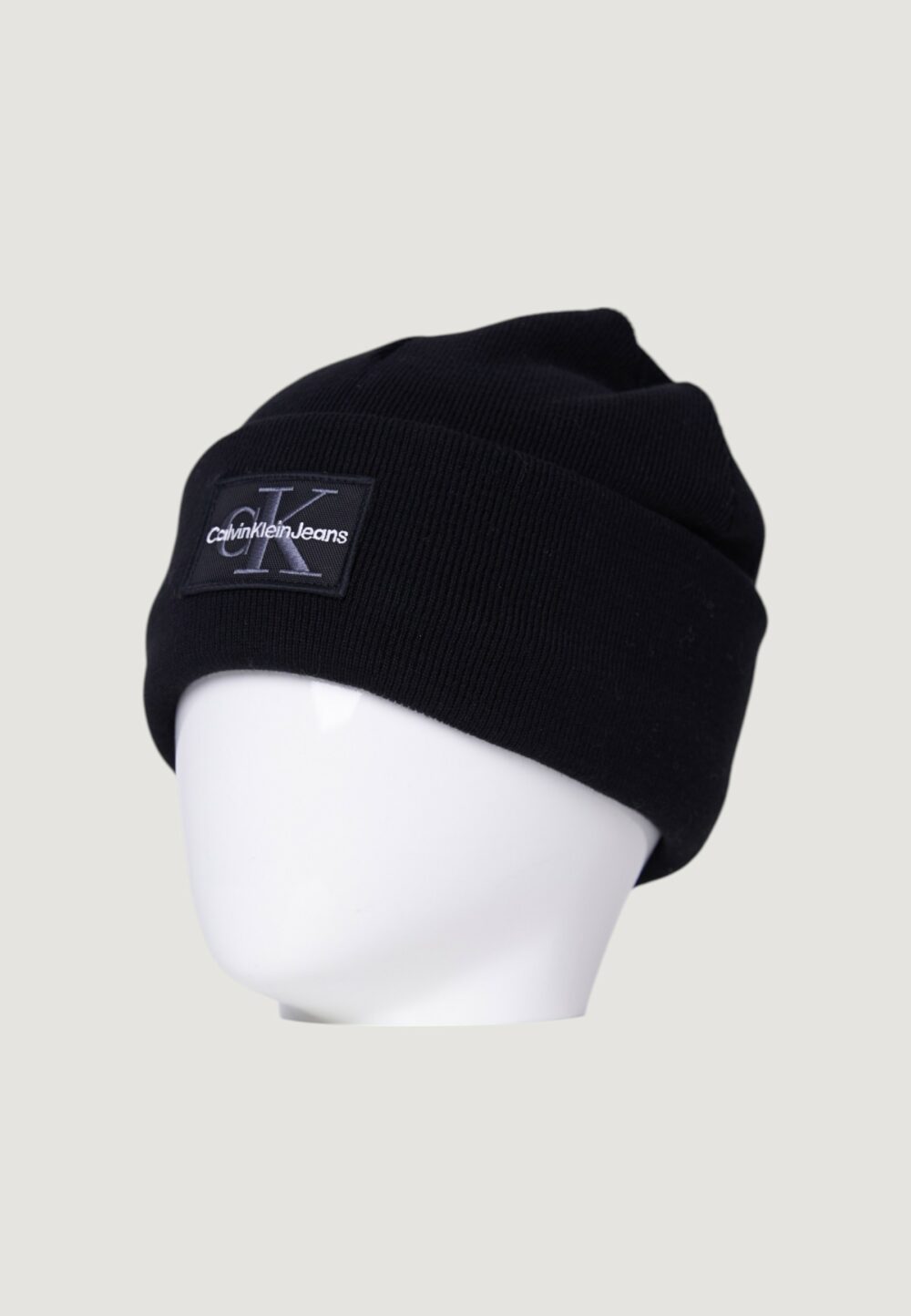 Berretto Calvin Klein Jeans MONO LOGO PATCH BEANIE WARM Nero - Foto 4