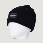 Berretto Calvin Klein Jeans MONO LOGO PATCH BEANIE WARM Nero - Foto 4