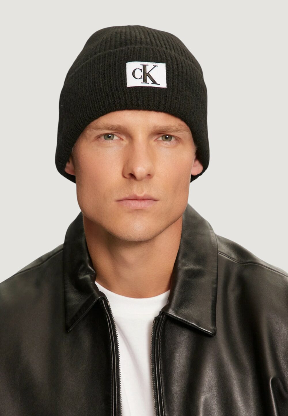 Berretto Calvin Klein Jeans SEASONAL PATCH BEANIE Nero - Foto 4