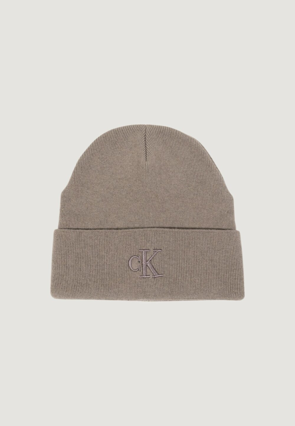Berretto Calvin Klein Jeans THICK EMBROIDERY BEANIE Terra - Fango - Foto 1