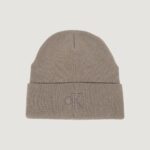 Berretto Calvin Klein Jeans THICK EMBROIDERY BEANIE Terra - Fango - Foto 1