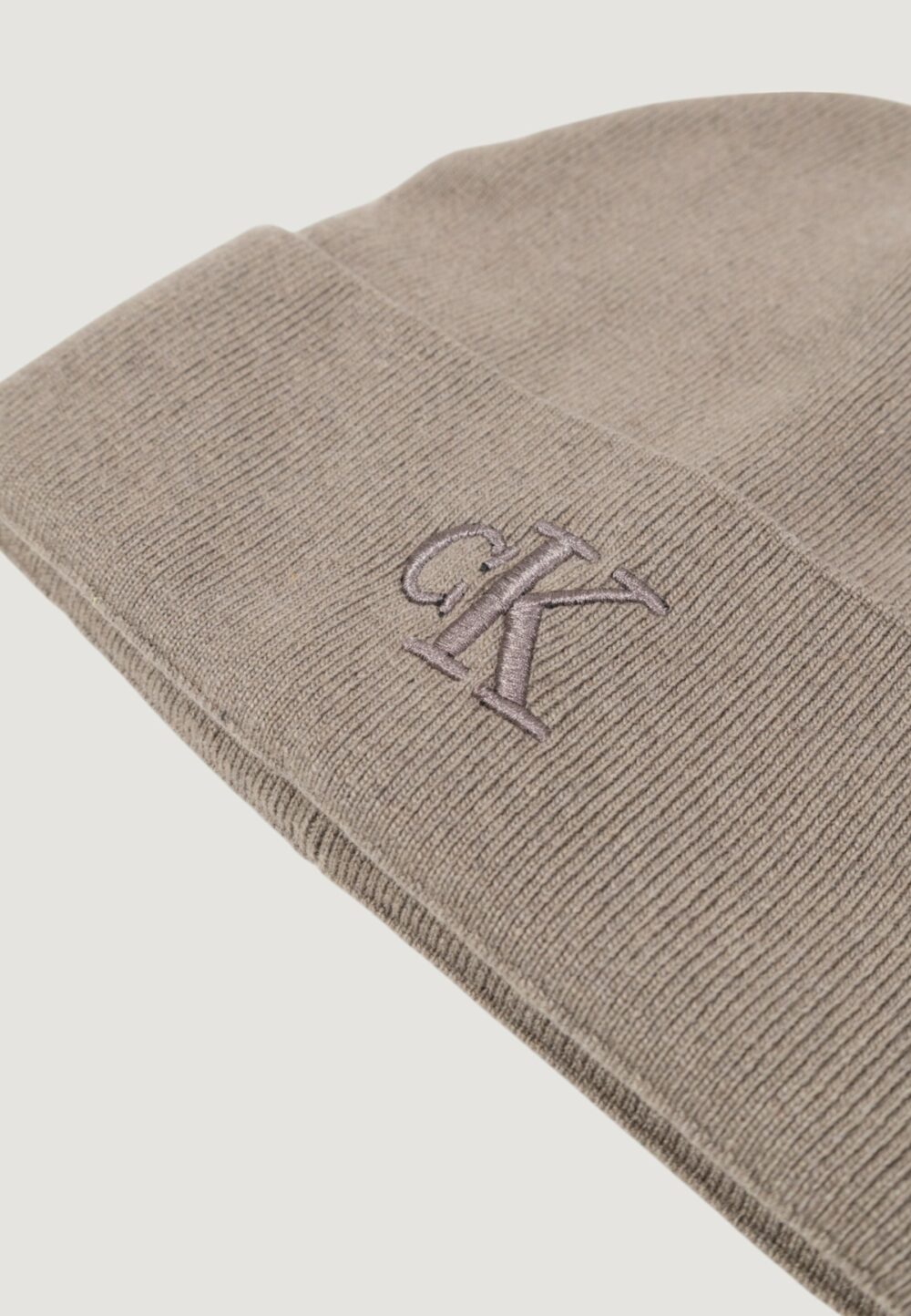 Berretto Calvin Klein Jeans THICK EMBROIDERY BEANIE Terra - Fango - Foto 2