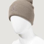 Berretto Calvin Klein Jeans THICK EMBROIDERY BEANIE Terra - Fango - Foto 4