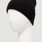 Berretto Calvin Klein CK EMBROIDERY FINE RIB BEANIE Nero - Foto 5