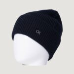 Berretto Calvin Klein CK METAL CHUNKY RIB BEANIE Nero - Foto 4