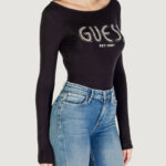 Body Guess LS NEVA HOTFIX LOGO BODY Nero - Foto 5