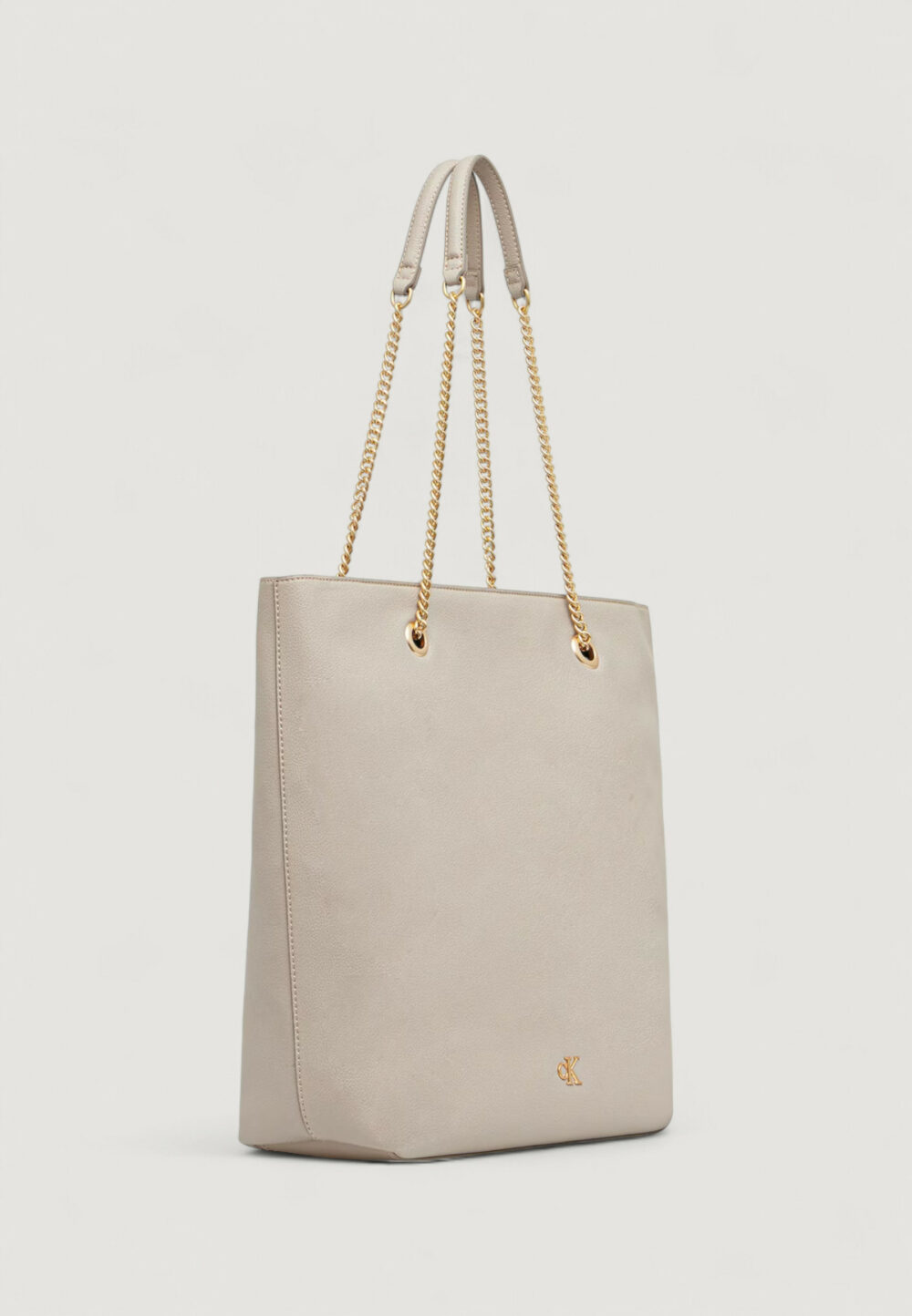Borsa Calvin Klein MINIMAL MONOGRAM CHAIN TOTE Beige chiaro - Foto 2