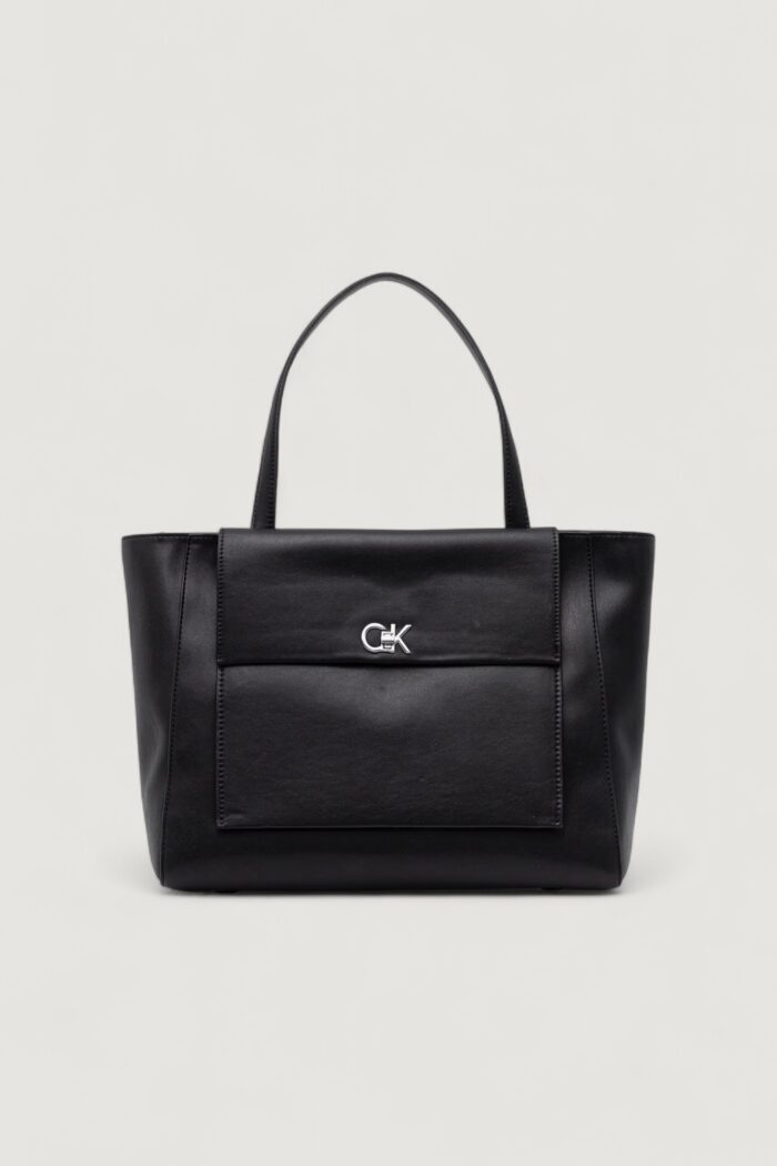 Borsa Calvin Klein CK RE-LOCK MEDIUM SHOPPER Nero – LV04F3223G