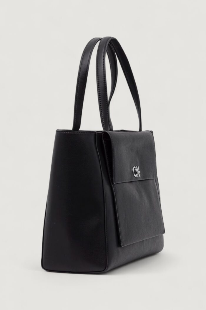 Borsa Calvin Klein CK RE-LOCK MEDIUM SHOPPER Nero – LV04F3223G