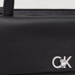 Borsa Calvin Klein CK RE-LOCK MEDIUM SHOPPER Nero - Foto 4