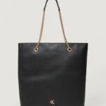 Borsa Calvin Klein MINIMAL MONOGRAM CHAIN TOTE Nero - Foto 1