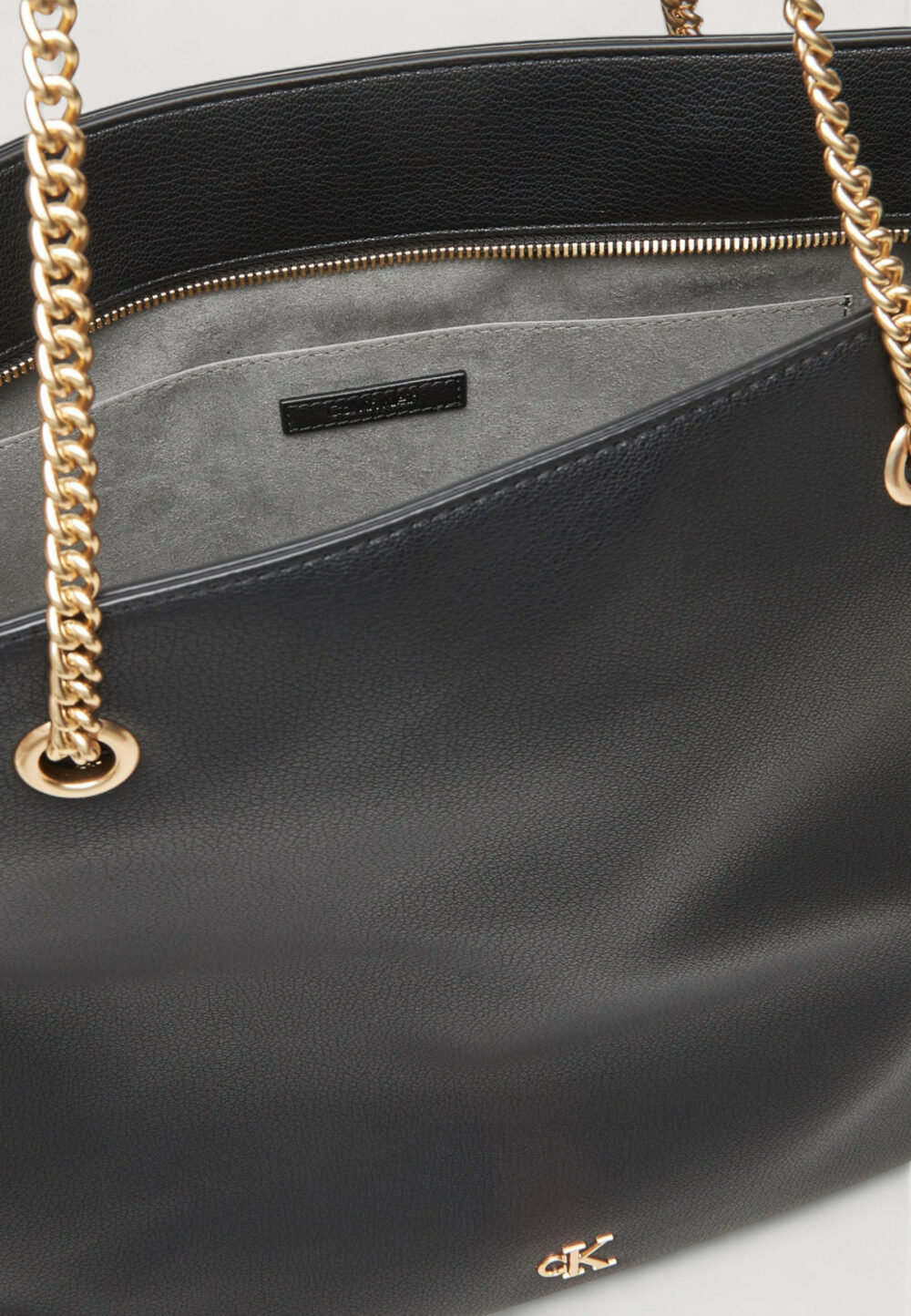 Borsa Calvin Klein MINIMAL MONOGRAM CHAIN TOTE Nero - Foto 4