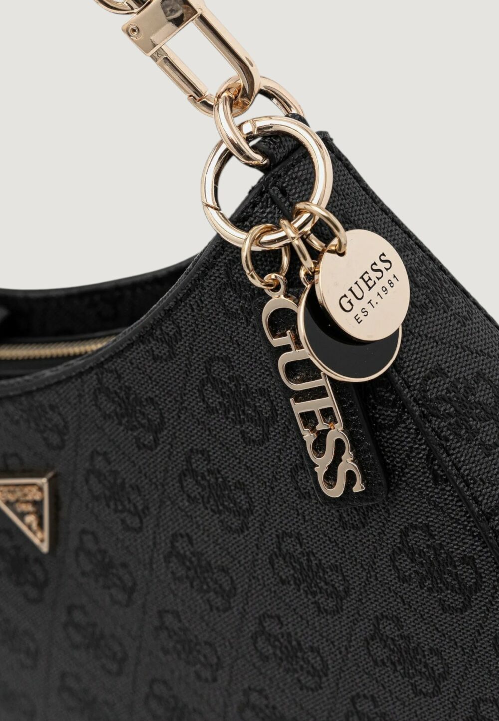 Borsa Guess NOELLE II TOP ZIP SHOULDER BAG Antracite - Foto 4